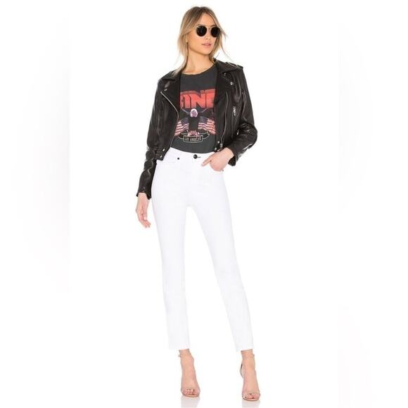 NWT Rag & Bone White High Rise Ankle Cigarette Jeans Size 23 - Picture 1 of 4